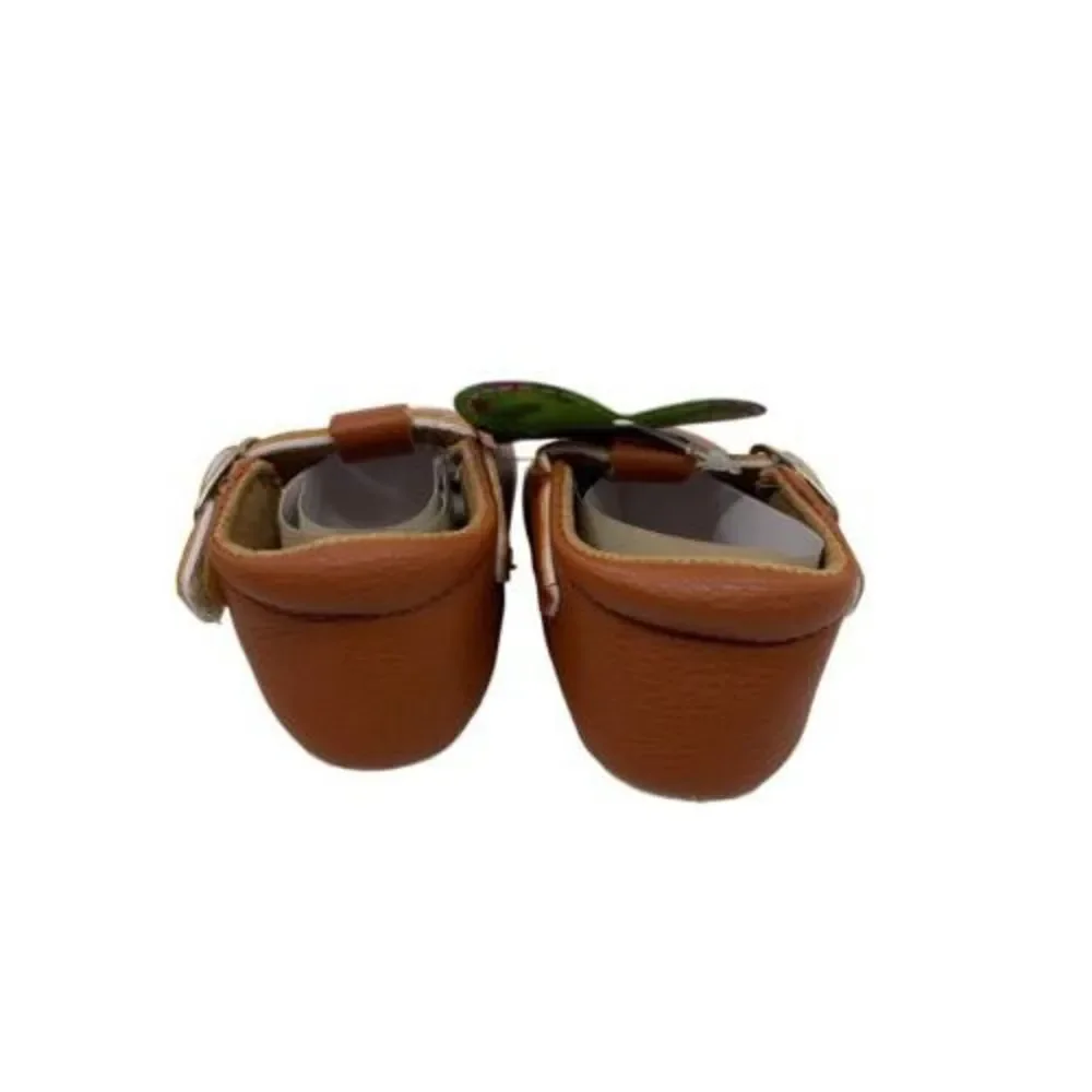Baby Girls T-Strap Mary Jane‎ Flats Moccasins Brown 3-6 Mth